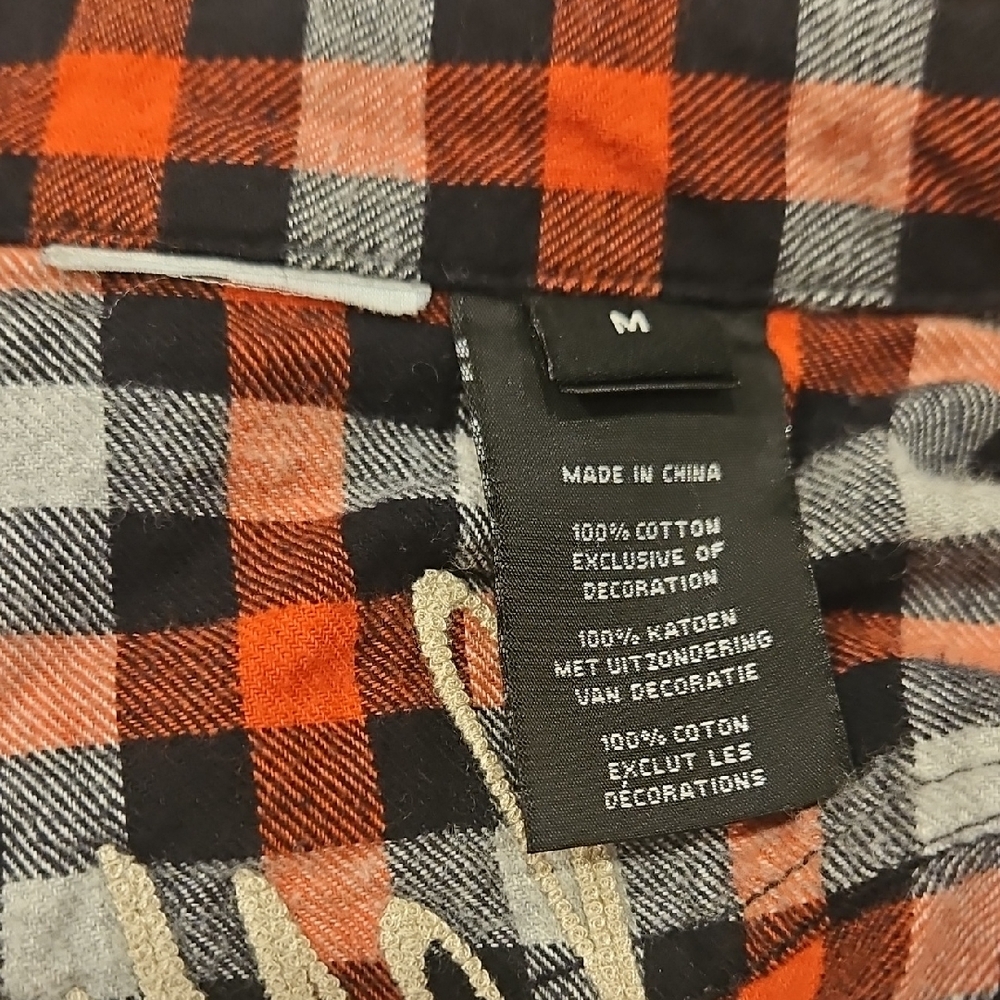 Harley-Davidson Plaid Pattern Checkered Button-Do… - image 12